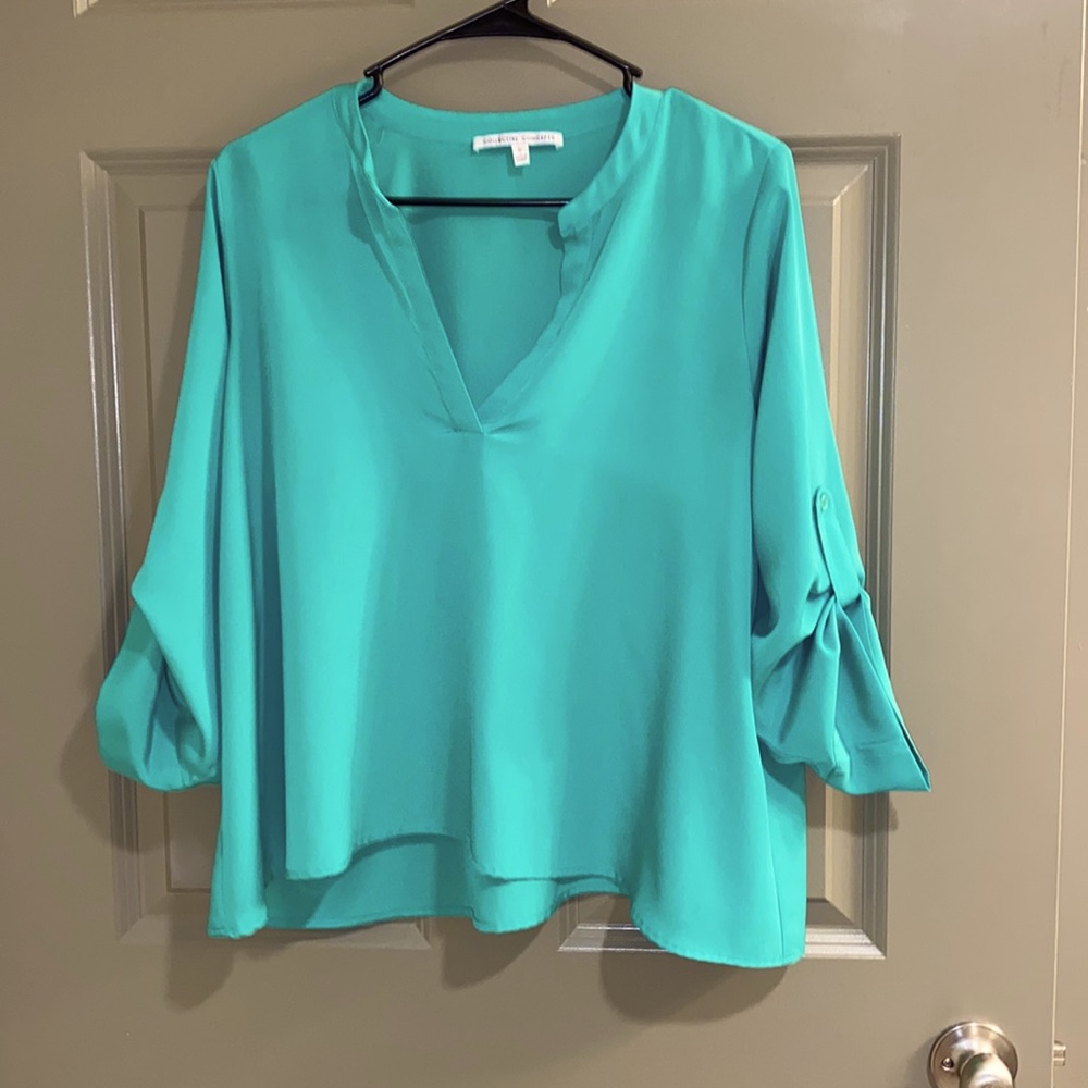 Green blouse